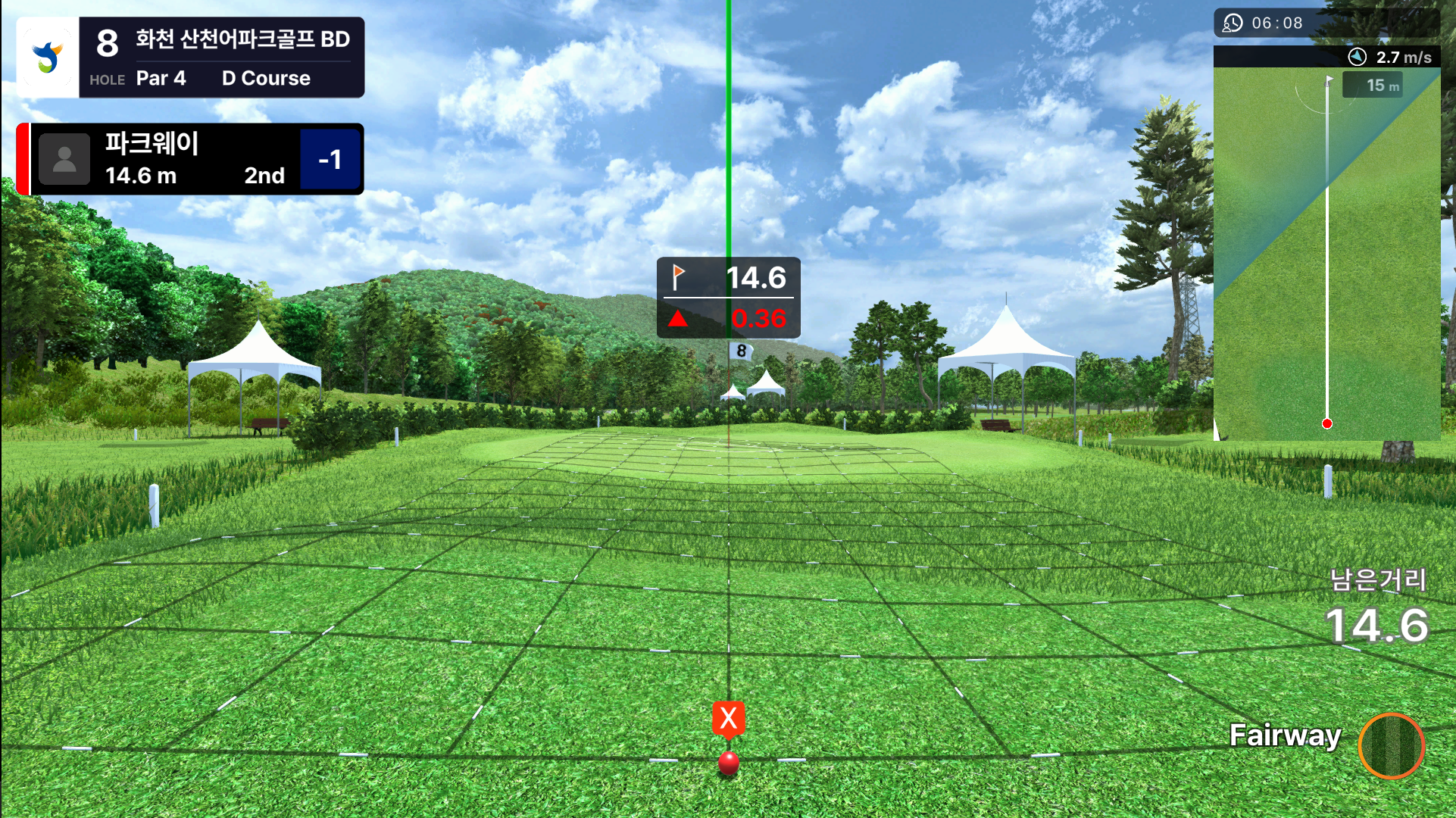 정확한 스윙 분석과 현실감 있는 라운딩